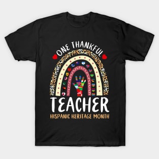 One Thankful Teacher Hispanic Heritage month Countries T-Shirt